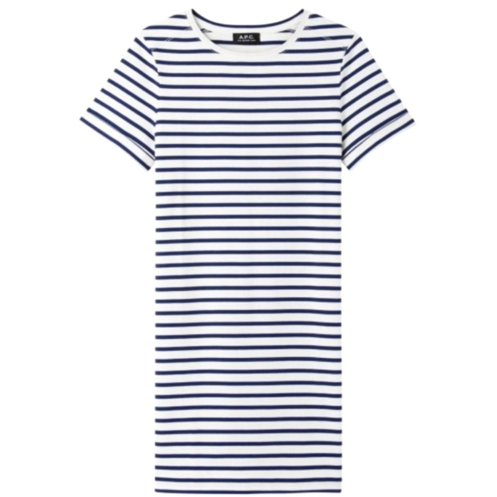 APC striped T shirt dress small